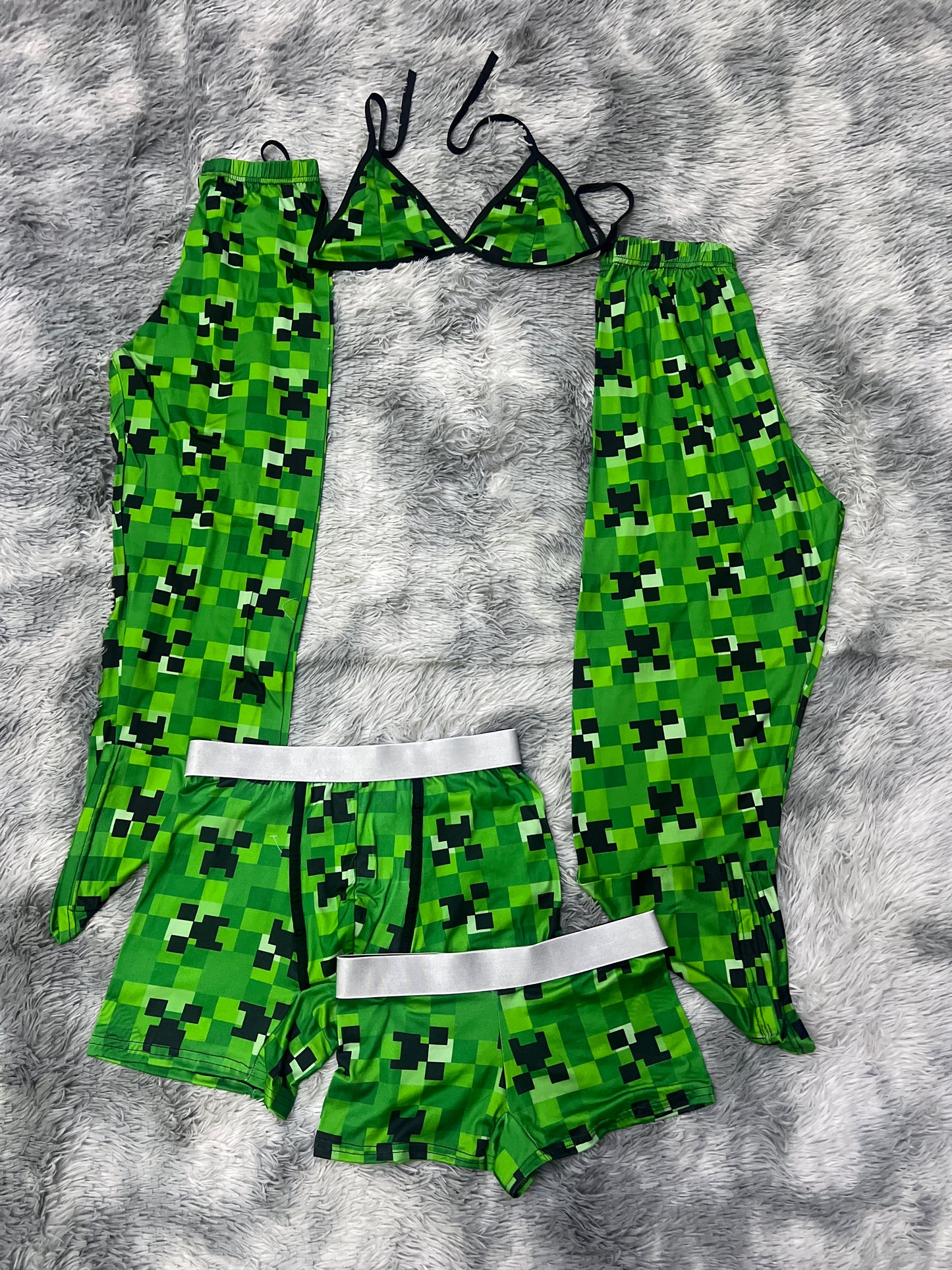 Minecraft green 5 pcs pajama duo