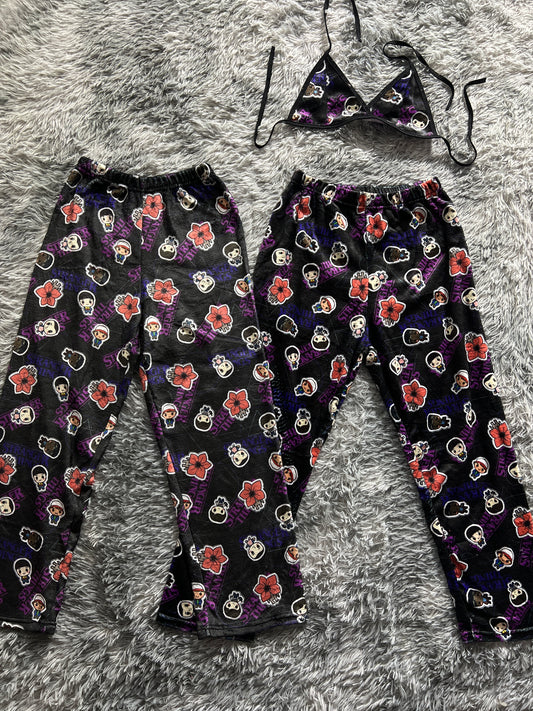 Stranger things Plush Pajamas matching set For Couples