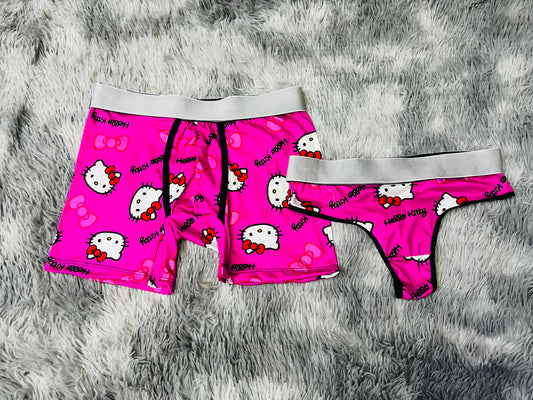 Kitty Pink and Bun couples matching underwear MIXED SIZES