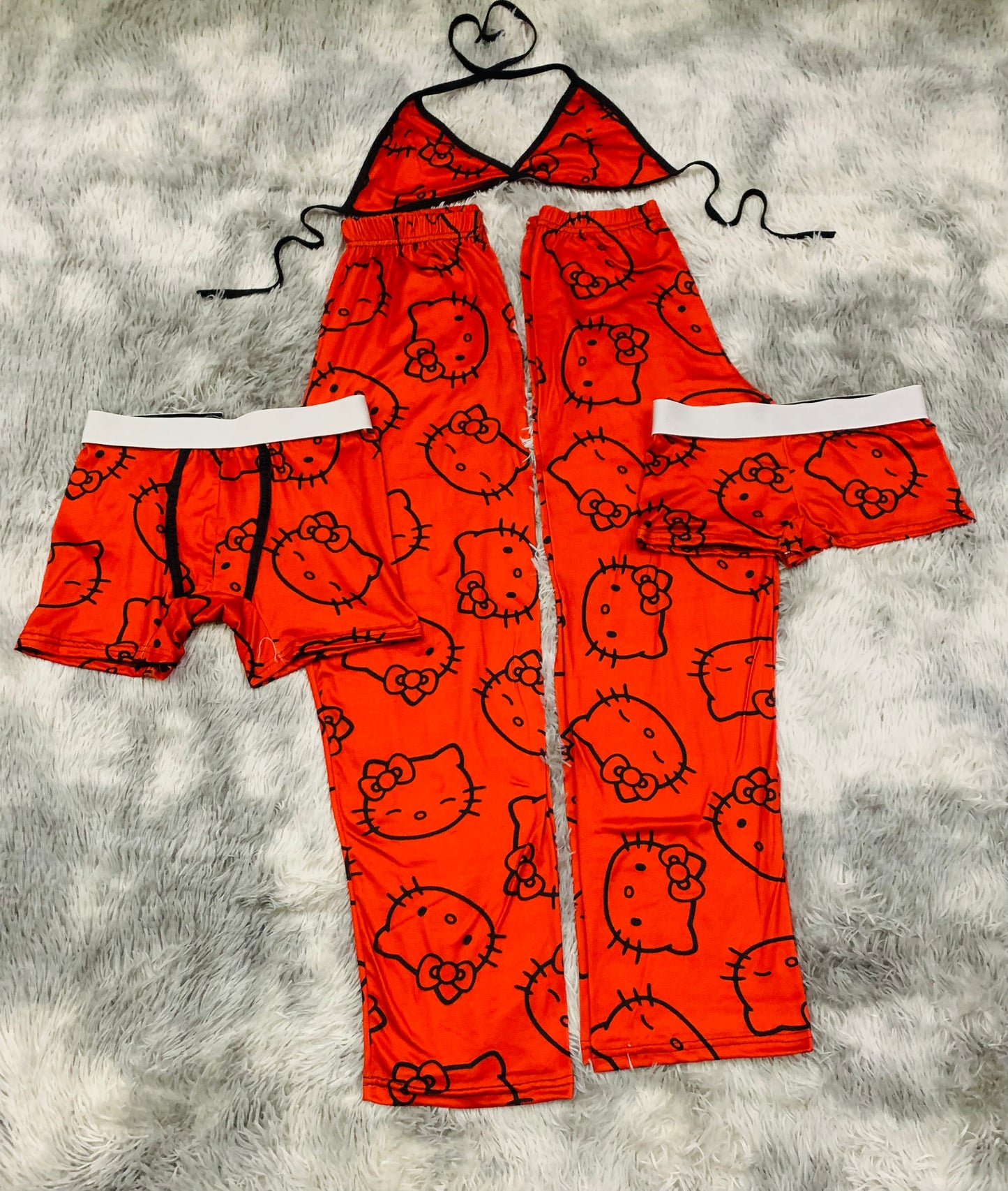 Hello Kitty Red Faces 5 pcs pajama duo