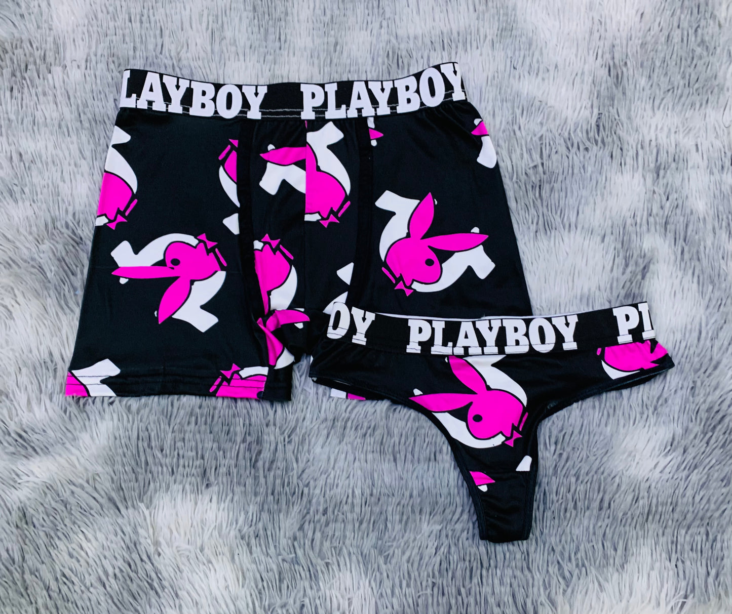 Play Boy pink matching underwear