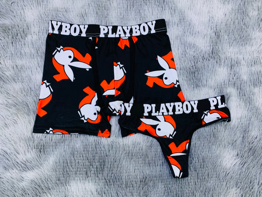 Play Boy white matching underwear