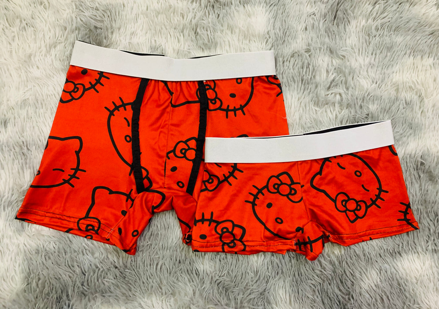 Hello Kitty Red Faces couples boxer underwear XL