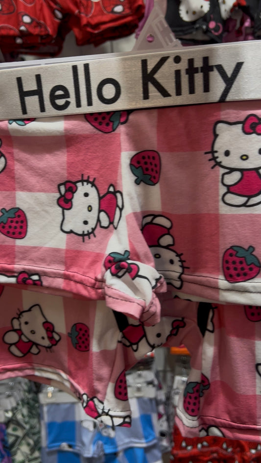 Hello Kitty Strawberry Print Matching boxer Set