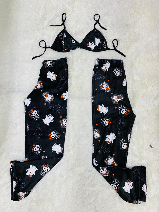 Hello kitty halloween plush pajama duo