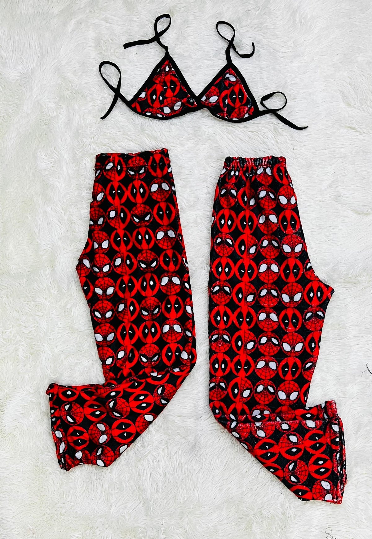 Dead Pool No Color Matching Plush PJs