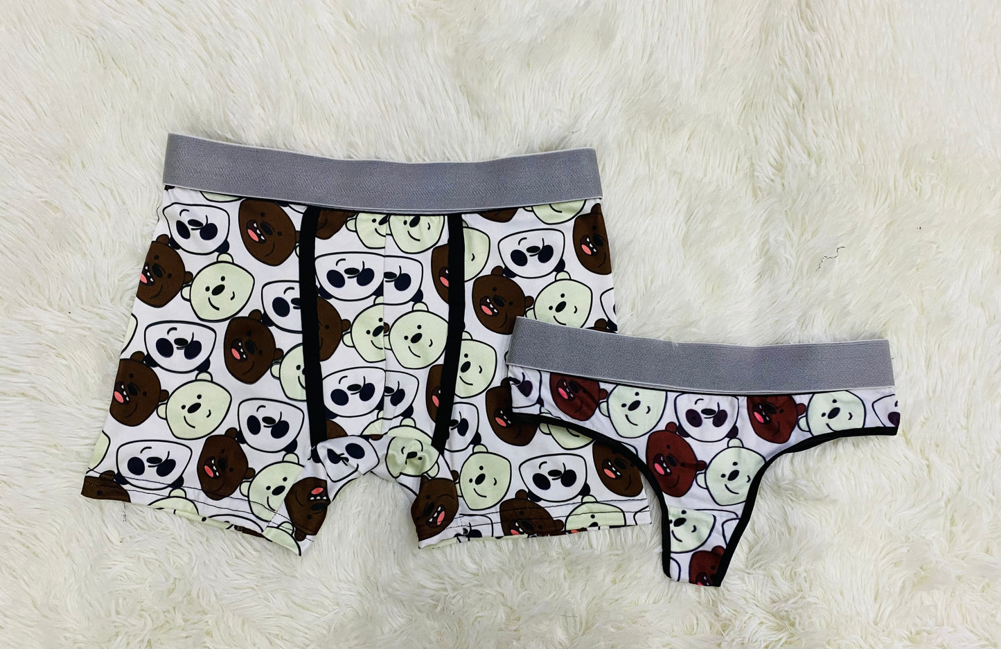 we bare bears couples matching underwear