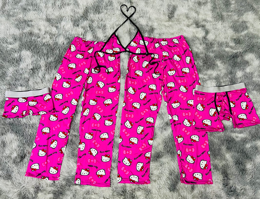 Kitty Pink and Bun 5 pcs pajama duo