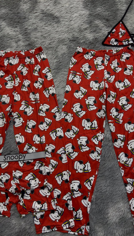 Snoopy Christmas 5 Piece PJ Set