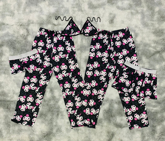 Kuromi faces 5 pcs pajama duo