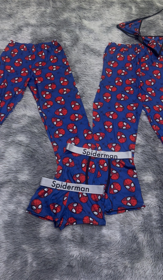 Spiderman blue background 5 pcs pajama duo