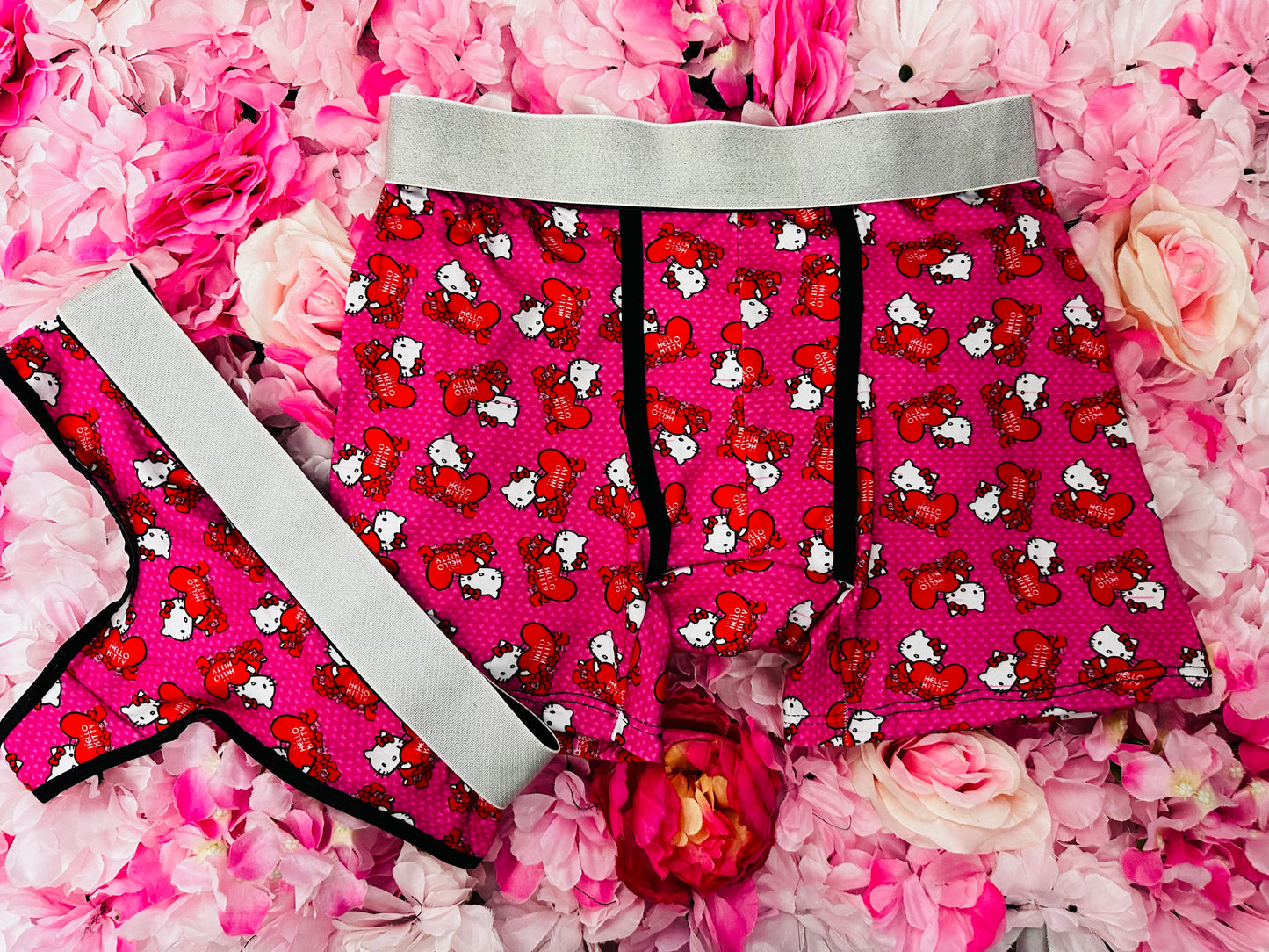 kitty hearts matching couples boxer underwear - Fundies