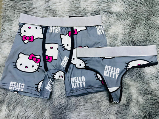 Kitten Gray Duo One-size With Thong - Fundies