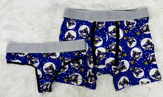 hello kitty halloween night matching couples underwear Halloween