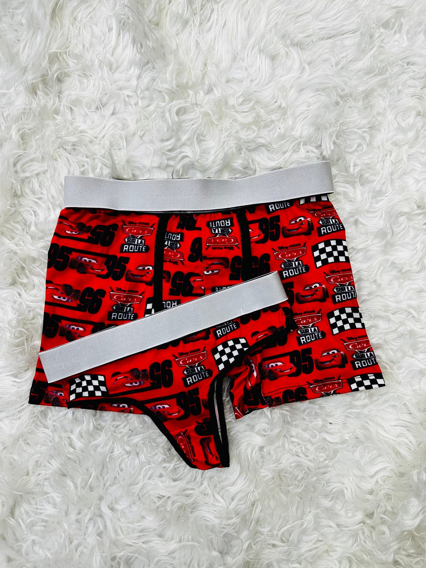 Lightning McQueen Red Duo With Thong - Fundies