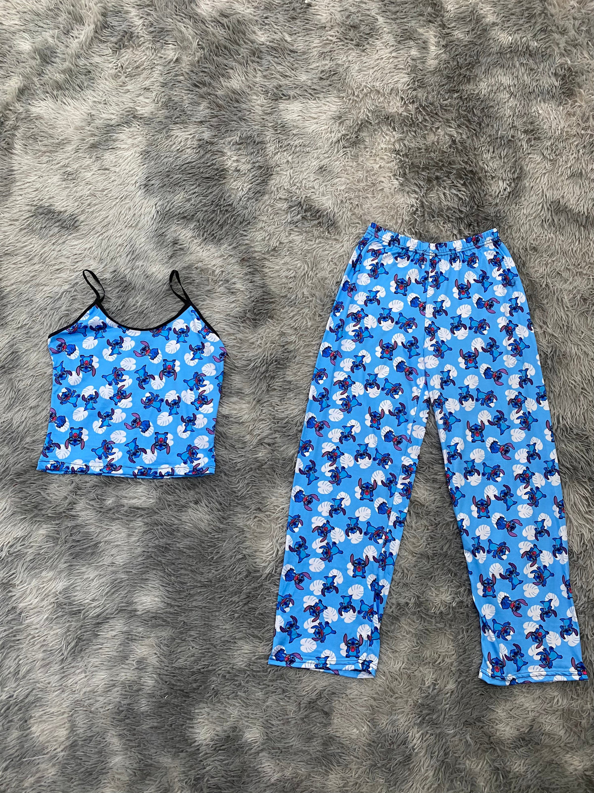 Stitch With Flowers Women's Pajama Set