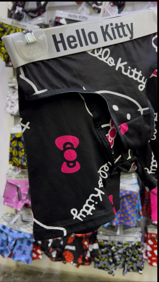 Hello kitty black and pink matching couples underwear