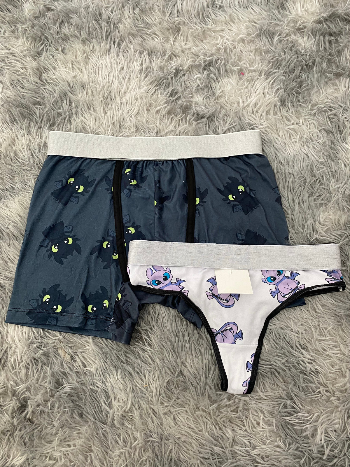 Toothless Your Dragon Alternating Matching Boxer & Thong