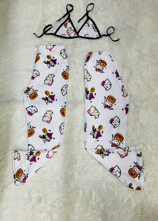 Hello kitty halloween plush pajama duo