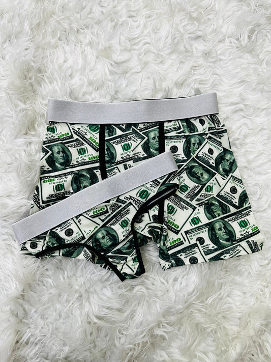 Dollar Green Duo One-size With Thong - Fundies