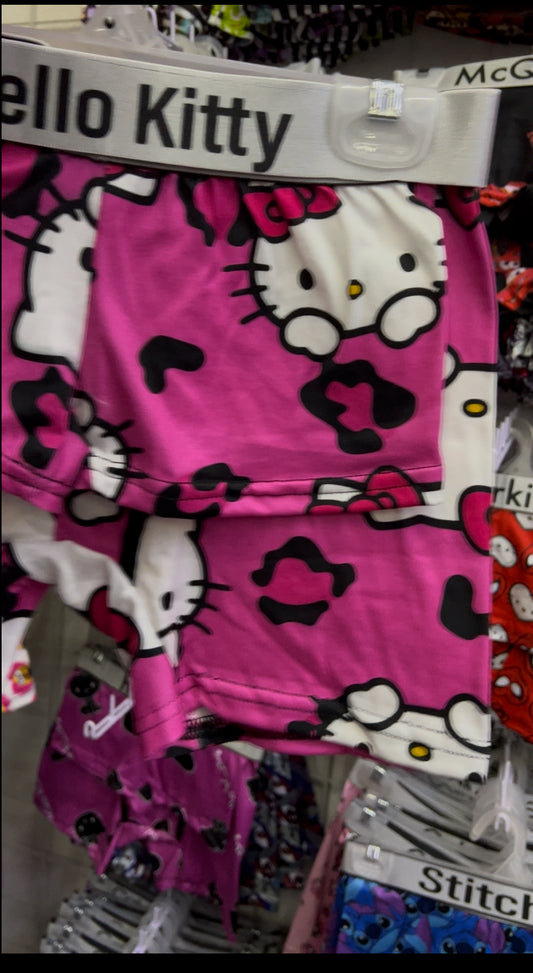 Hello kitty animal print couples matching underwear boxer and boxer