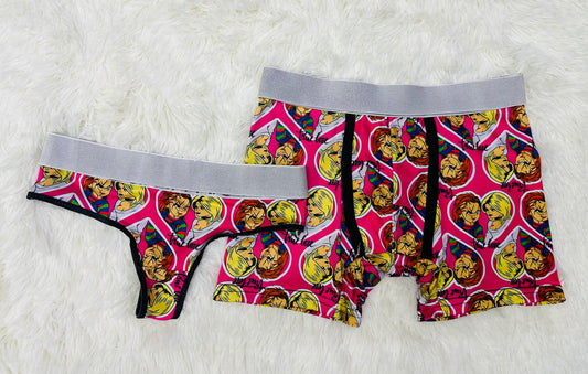 Chuckie and girlfriend matching couples underwear Halloween