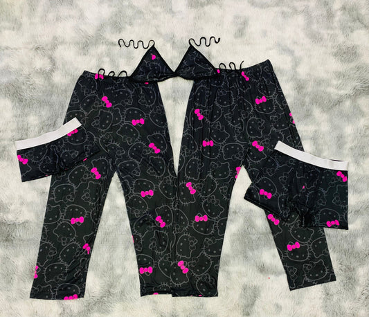 Hello Kitty Pink Adorable 5 Piece PJ Set