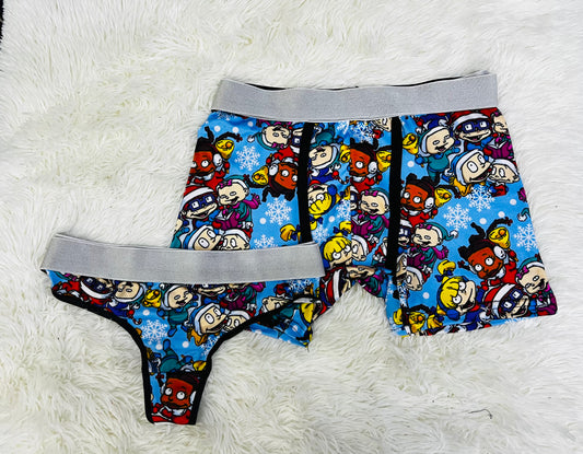 Rugrats matching couples underwear christmas