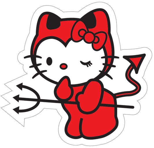 Hello kitty devil  Plush throw