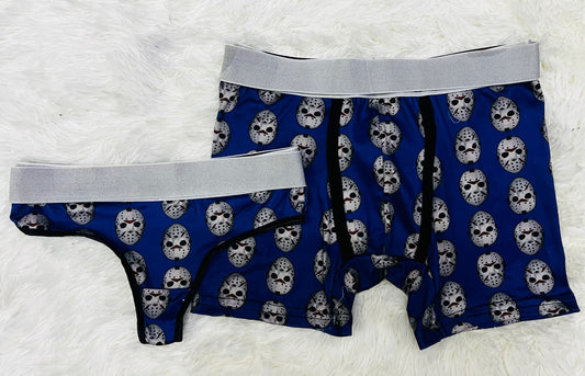 Jason matching couples underwear Halloween