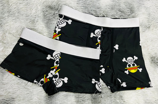 One Piece matching couples boxer underwear