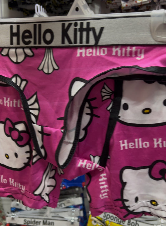 Hello kitty pink crosses matching couples underwear