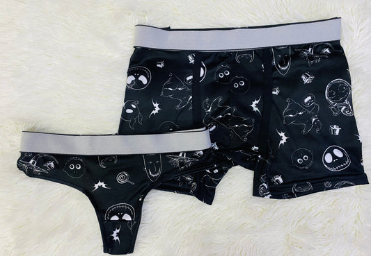 nightmare before christmas matching couples underwear Halloween