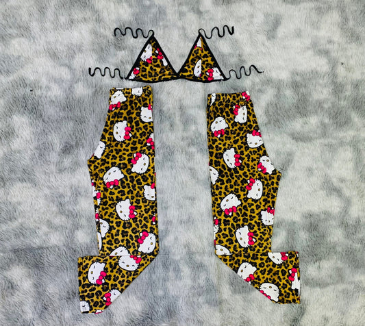 Hello Kitty Animal Print Matching Plushie PJs - Fundies