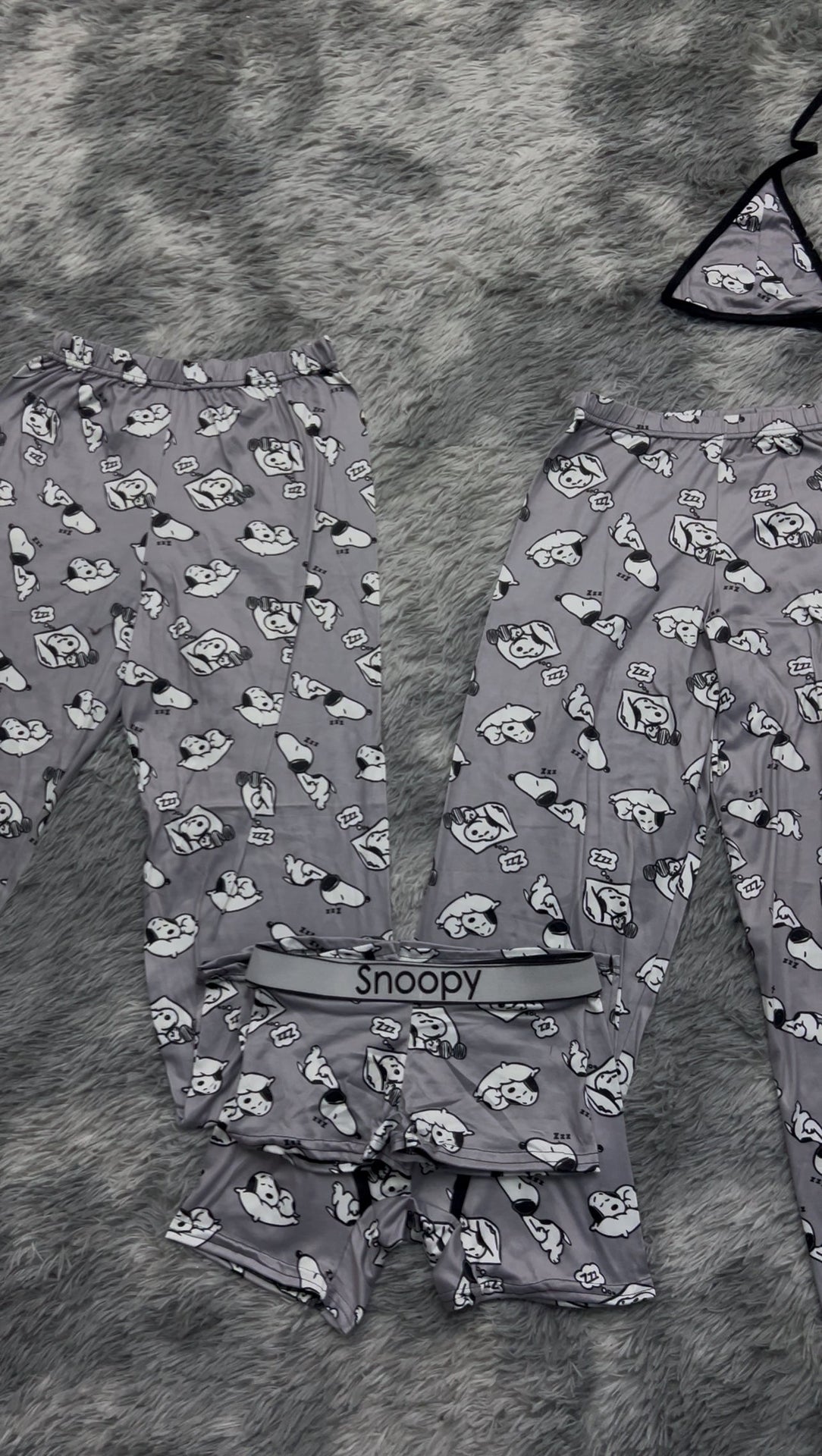 Snoopy Gray 5 Piece PJ - Fundies