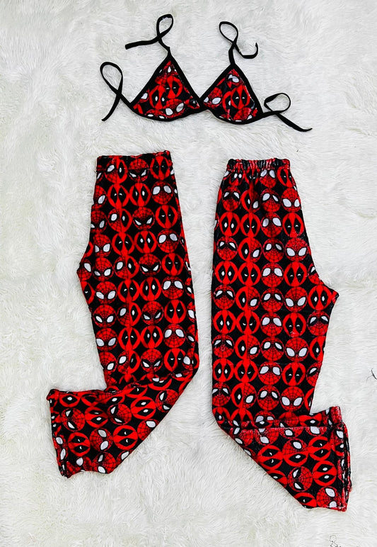 Plush Deadpool No Color Matching Plushie PJs - Fundies
