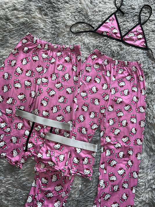 Hello Kitty Waving Pink 5 Piece PJ