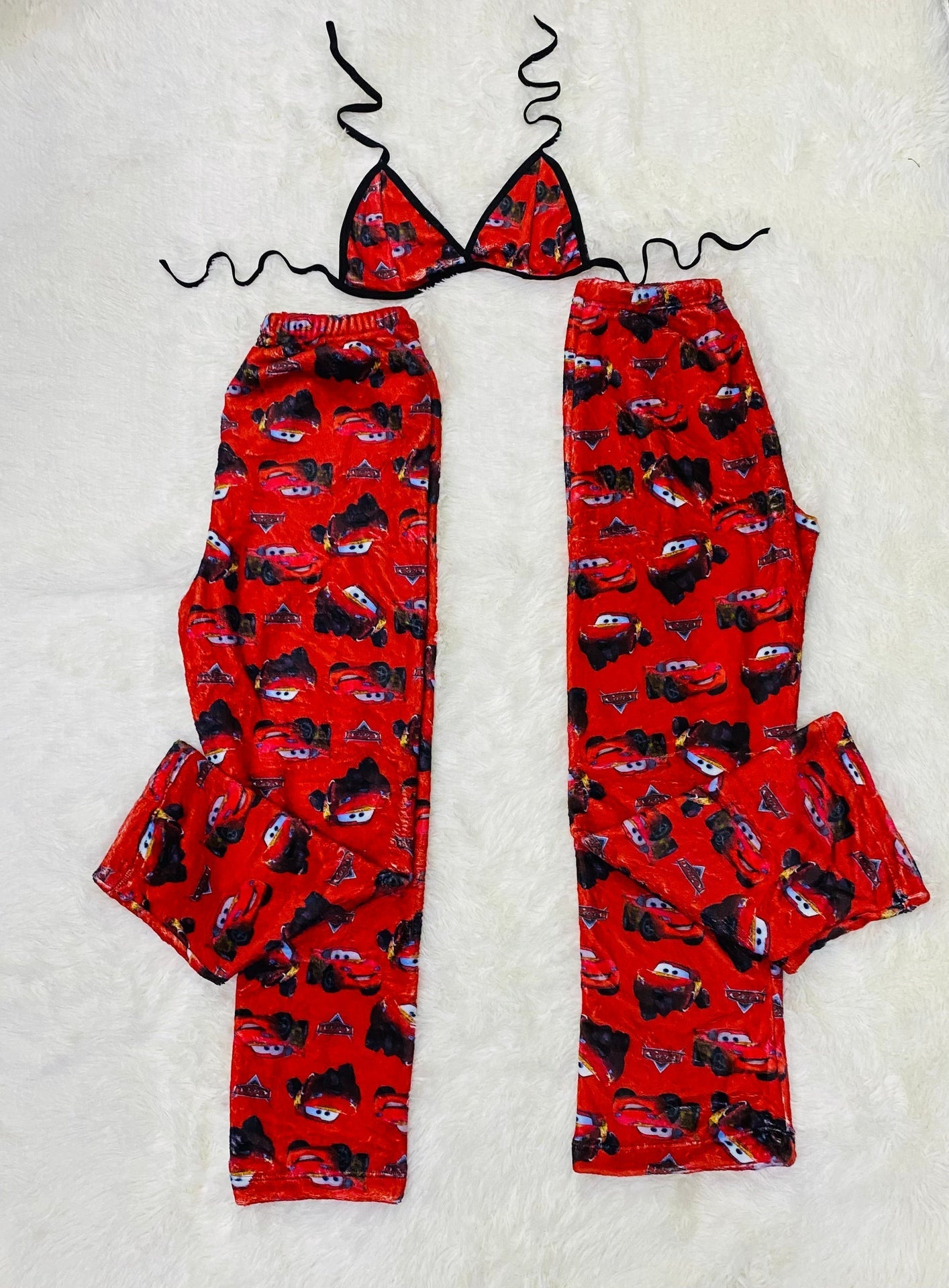 Lightning McQueen Red Matching Plushie PJs - Fundies