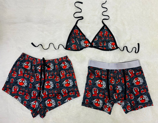 Spider-man boxes Matching shorts and boxers