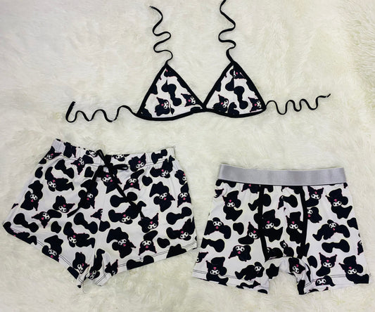 Kuromy little cow Matching shorts and boxers