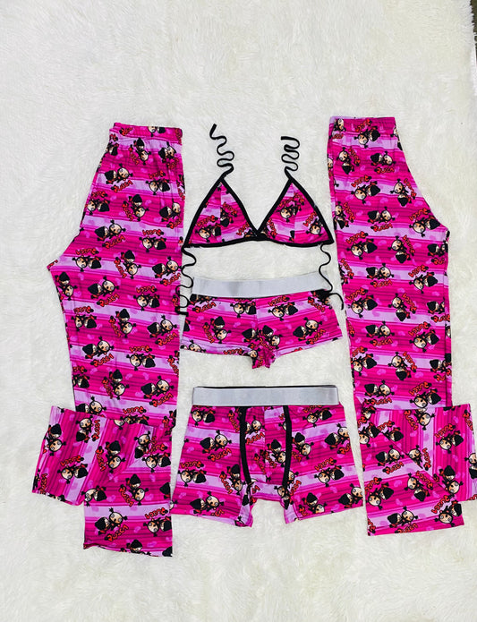 Pucca background 5 pcs pajama duo - Fundies