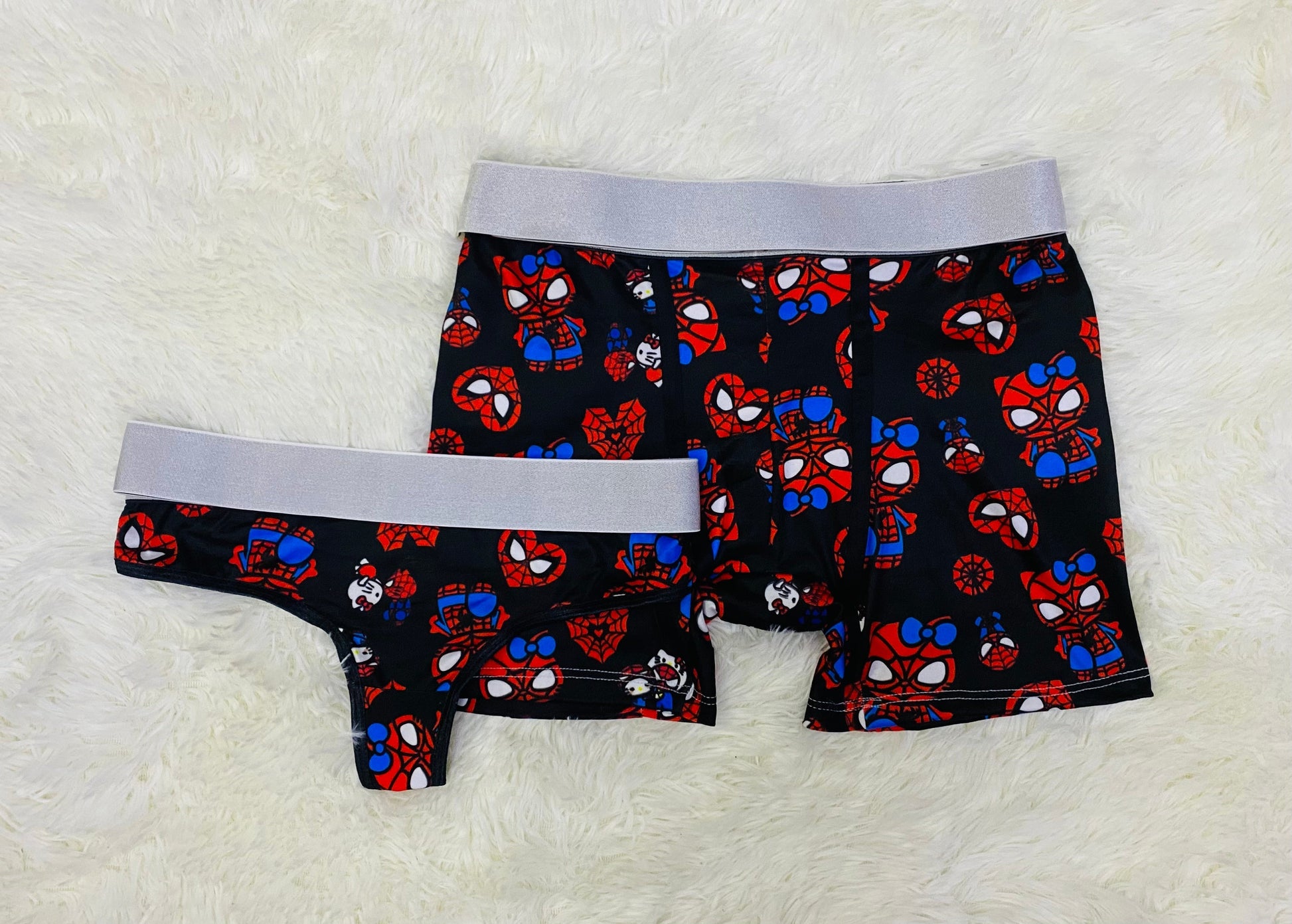 SpiderKitty Black Duo With Thong - Fundies