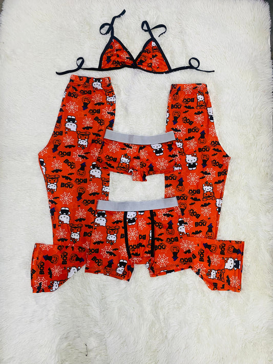 Kitty Halloween 5 Piece PJ Set