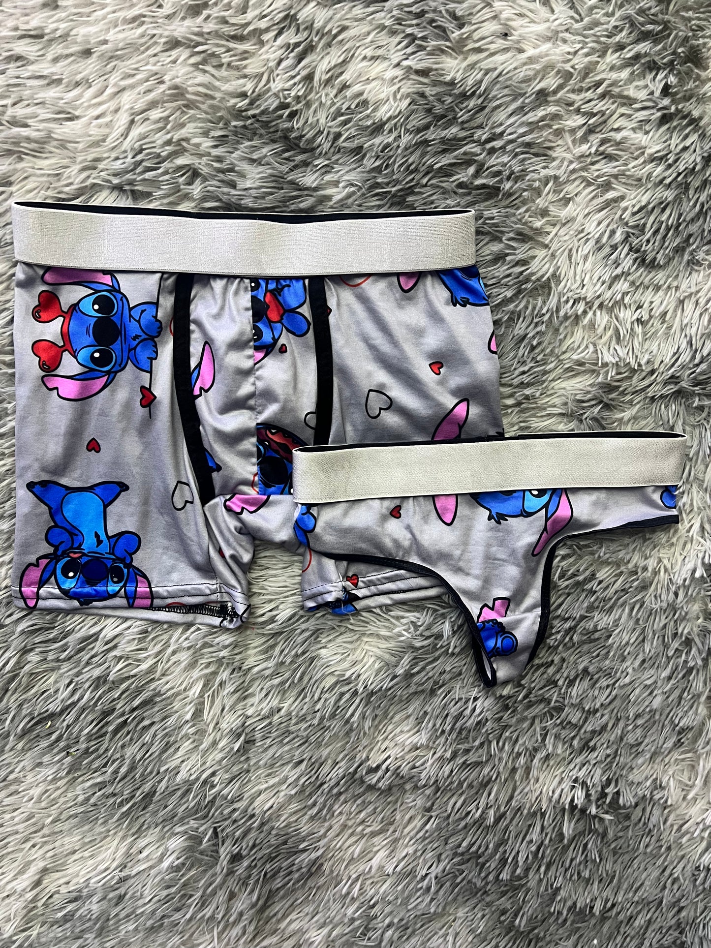 Gray Stitch underwear matching set for Dates 💞✨