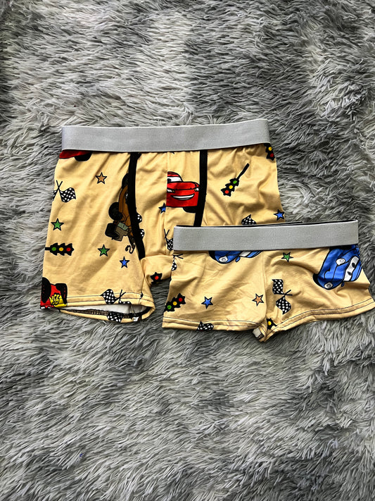 Mcqueen and mate matching couples boxer underwear
