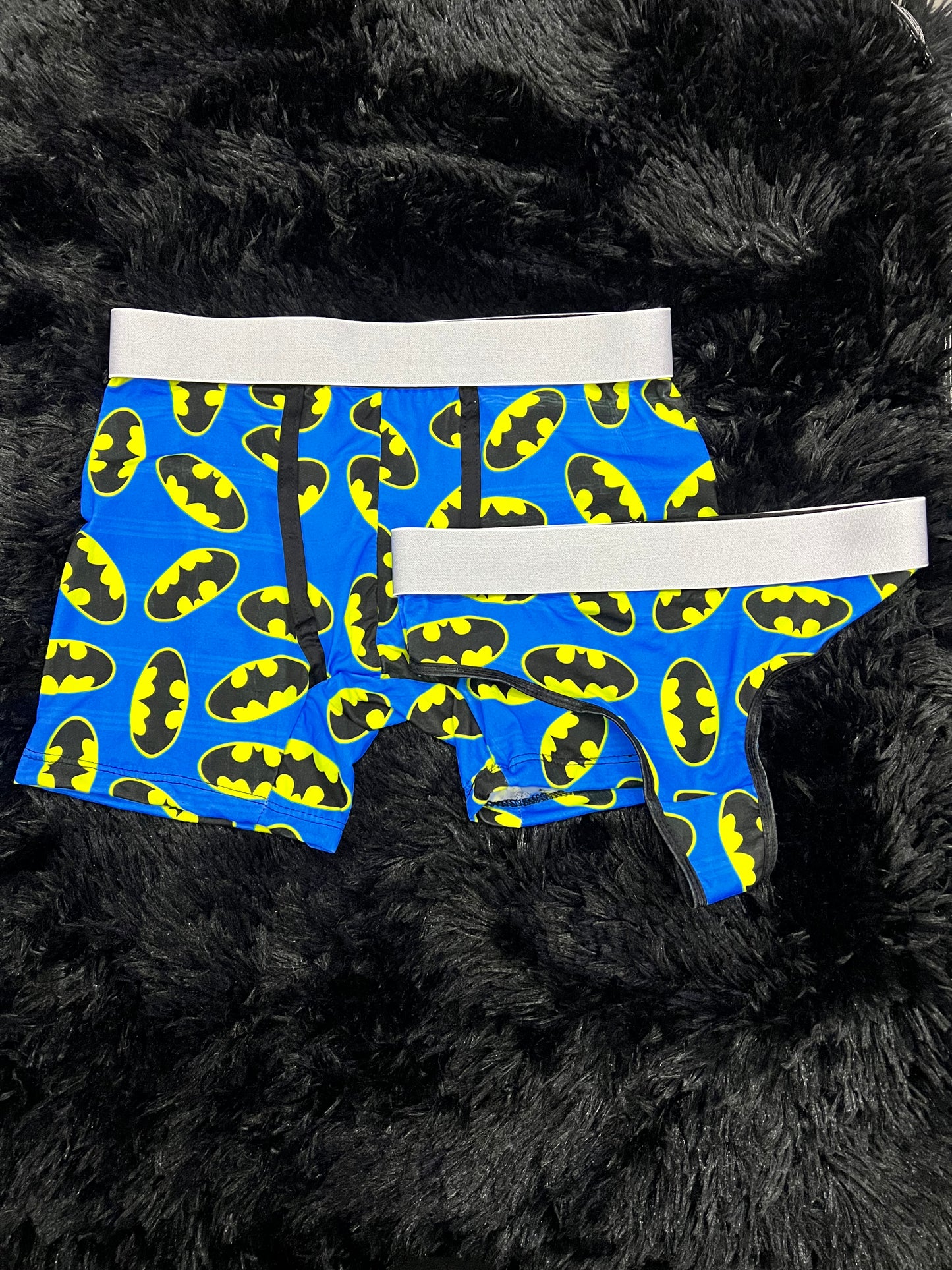 Batman blue matching couples underwear