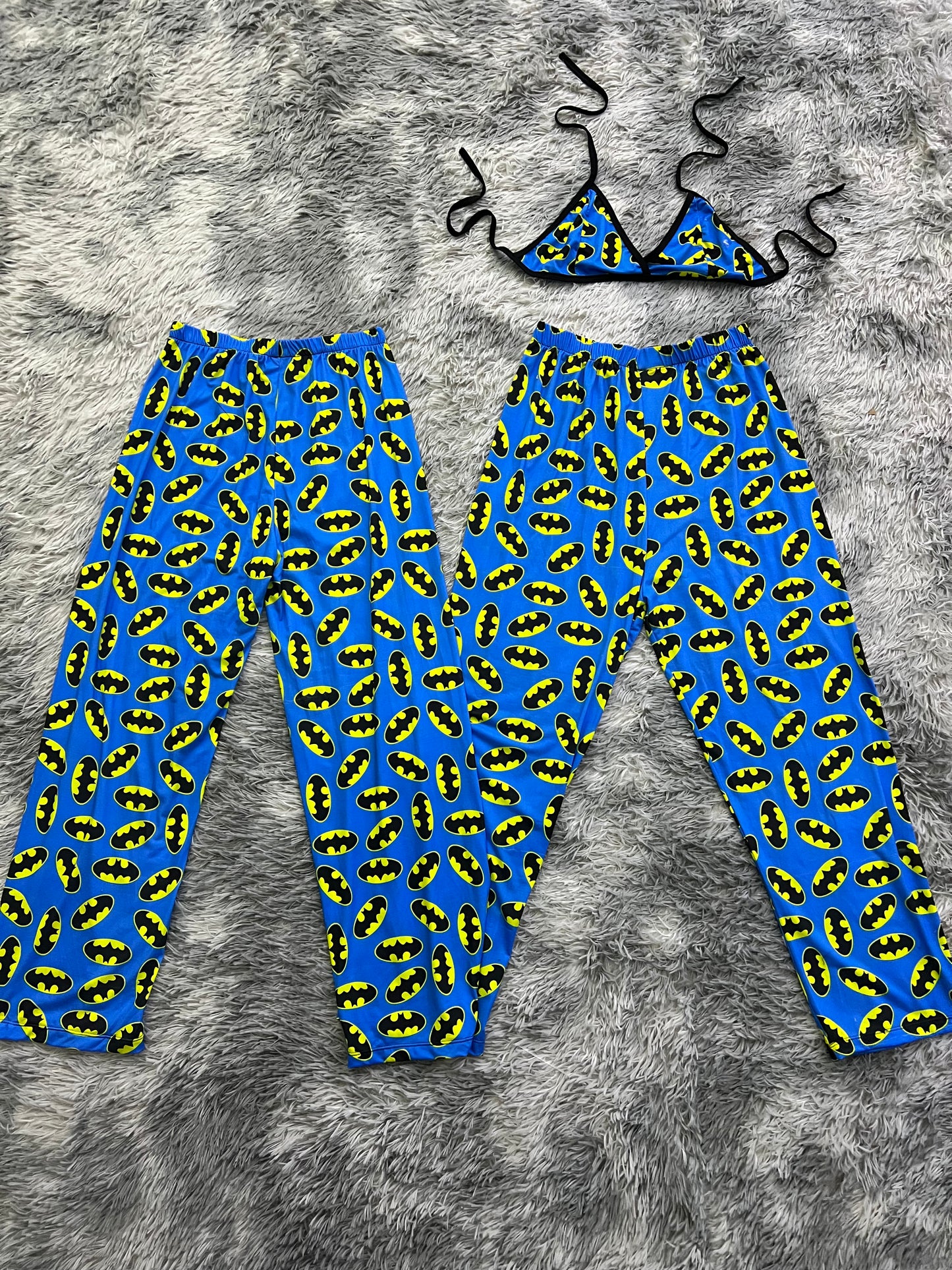 Batman blue pajama duo