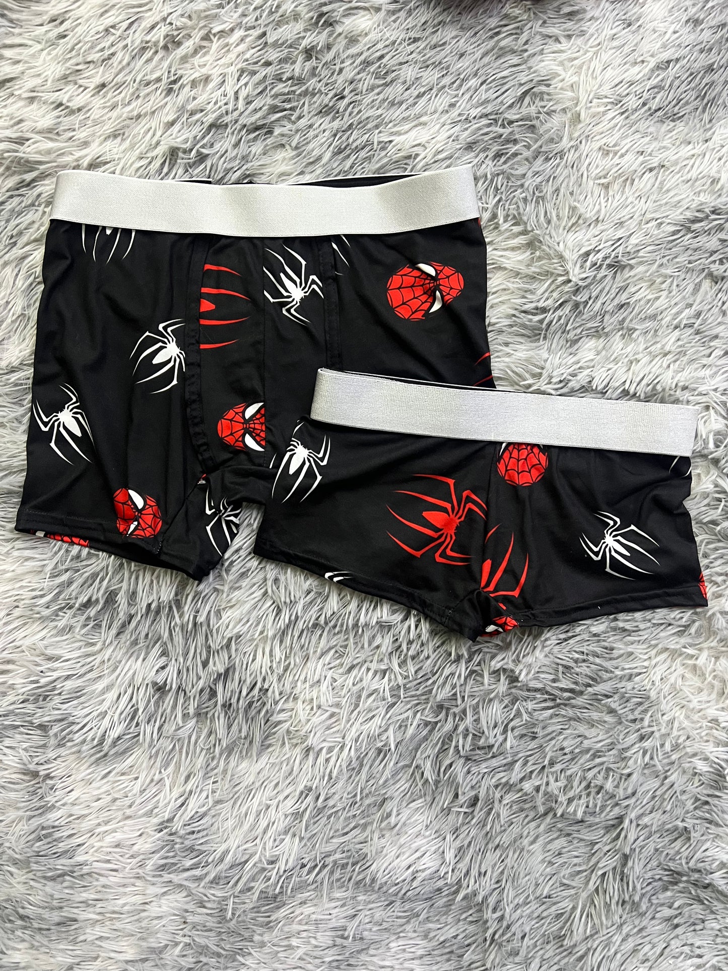 Spider-Man black Print Matching boxer🕷️❤️