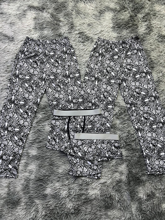 Spiderman Black White Print 5 piece pajama set 🕷