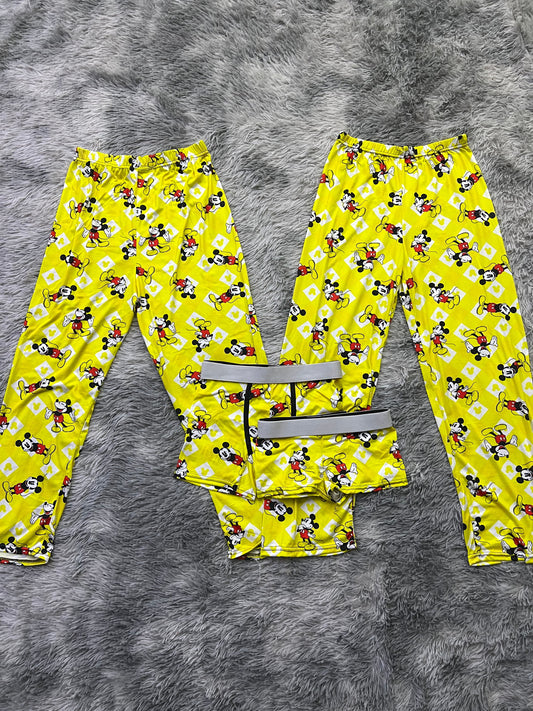 Mickey Yellow Background 5 Piece PJ Set